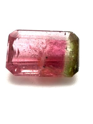 XDI2040 - Turmalina bicolor - Retangular - T. 10x7x3.5mm