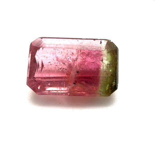 XDI2040 - Turmalina bicolor - Retangular - T. 10x7x3.5mm